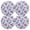Purple, variant on Ryvnso Rose Flowers Purple Round Plate Mats Dining Table Placemat Set of 4 for Holiday Decoration