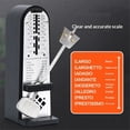 thumbnail image 2 of Mini Mechanical Metronome,High Accuracy Professional Musical Timer Universal Metronome for Piano Guitar Violin Ukulele Player,Black, 2 of 5