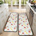 thumbnail image 4 of Kitchen Rugs Sets Of 2,Pioneer Flower Floral Print Pattern Anti Fatigue Kitchen Mat Rugs Non Slip Washable,Decorative Kitchen Floor Mats for Kitchen,Sink,Laundry,17X47 Inch, 4 of 5