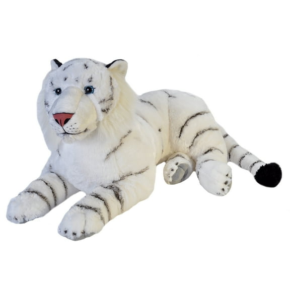 Wild Republic Cuddlekins Jumbo White Tiger Stuffed Animal, 30 Inches