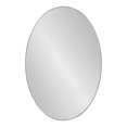 thumbnail image 2 of Kate and Laurel Rollo Oval Framed Wall Mirror, Silver 20x30, 2 of 8