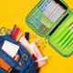 thumbnail image 2 of Green pencil case boy cute school supplies storage bag cool pencil case storage bag with zipper for, 2 of 5