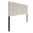 thumbnail image 3 of Castle Place Classic Sqaure Tufted Velvet Upholstered Twin Headboard, Beige, 3 of 8
