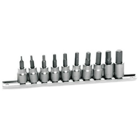

Performance Tool 10pc Metric Hex Bit Socket Set (W1388)