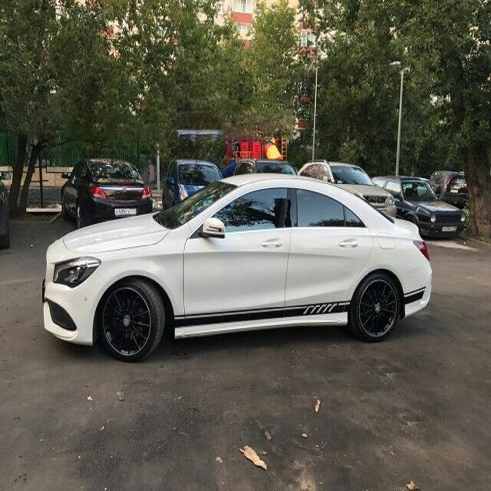 Edition 1 Style Side Stripe Decal Stickers For Mercedes Benz Cla 45 W117  C117 X117 Amg- 5D Carbon Fibre for Christmas