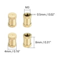 thumbnail image 2 of HUGFEGWE M3x8mm Female Thread Knurled Nuts,200PCS Hx4mm OD Brass Threaded Insert Embedment Nuts Hydraulic Welded Joint Injection Molding Assortment Kit for 3D Printing Injection Molding CJB91-24970, 2 of 7