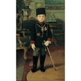 thumbnail image 2 of Fausto Zonaro 16x24 Black Ornate Framed Double Matted Museum Art Print Titled: Prince Abdurrahim Efendi, 2 of 5