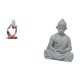 thumbnail image 5 of Estatua de resina,Figura ornamental de resina con estatua de un pensador sentado,Estatua de mono,Estatua de Buda Mono para Interior y Exterior Budista,Figura en miniatura de alguien, 5 of 8