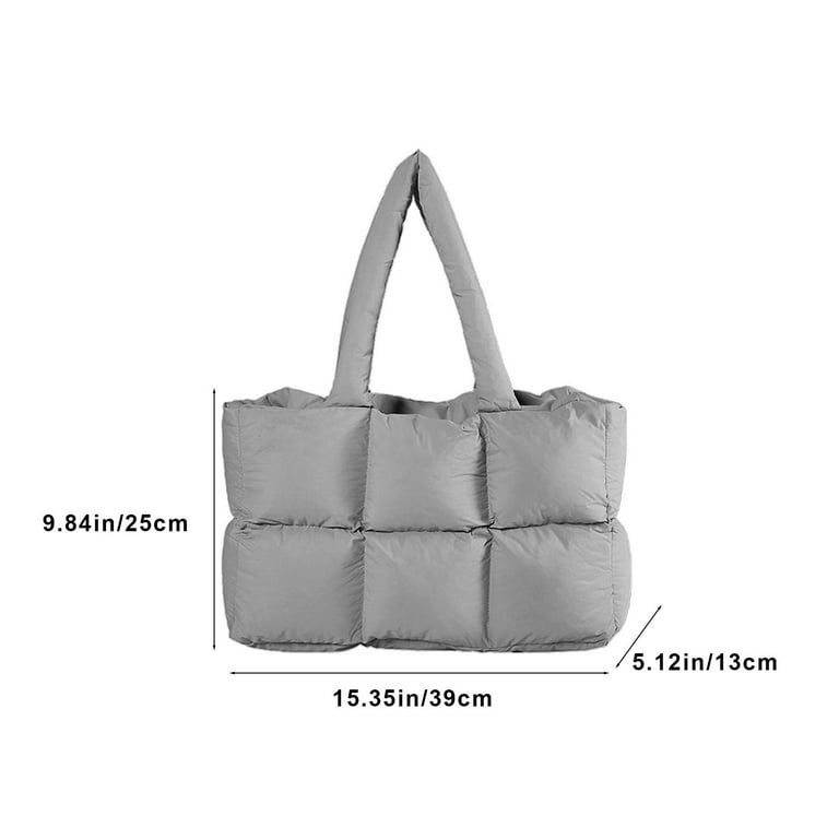 Coollooc Puffer Tote Bag, Quilted Puffy Purse, Cute Padded Coollooc Puffer Tote Bag, Quilted Puffy Purse, Cute Padded
