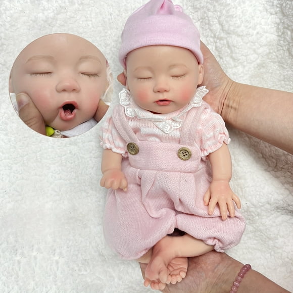 13" Reborn Dolls Can Drink Milk&Pee Full Body Soft Solid Silicone Bebe Reborn Doll