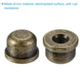 thumbnail image 4 of Uxcell Tapped 1/4-27 Thread for Lamp Harp Iron Electroplated  Bronze Lamp Shade Finials Caps Copper Plating 8 Pack, 4 of 6