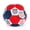 Red, variant on FIFA World Cup Blue Plush Soccer Ball Pillow, 12", Polyester Velboa, FIFA