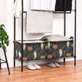 thumbnail image 3 of Yayeee Foldable Storage Basket for Shelves Waterproof Cloth Bins with Handles, Autumn Ghost Pattern, 3 of 7