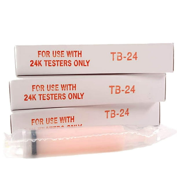3 Pack Tri Electronics Gold Tester TB24 Gel Tube Refill Cartridge For