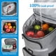 thumbnail image 5 of Mochila térmica de gran capacidad para picnic con bolsas de hielo, bolsa térmica de aluminio grueso para almuerzo, ideal para salidas familiares y viajes a la playa. Aestivo | Gris | AESTIVO, 5 of 7