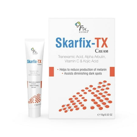 Fixderma 10% Tranexamic Acid + 2% Kojic Acid + 1% Arbutin SKARFIX -TX Face Cream Uneven Skin Tone, Reduces Dark Spots and Blemishes - 15 gm