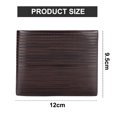 thumbnail image 2 of Cartera de hombre de cuero minimalista delgada con bolsillo frontal y doblez de cuero suave, 2 of 5