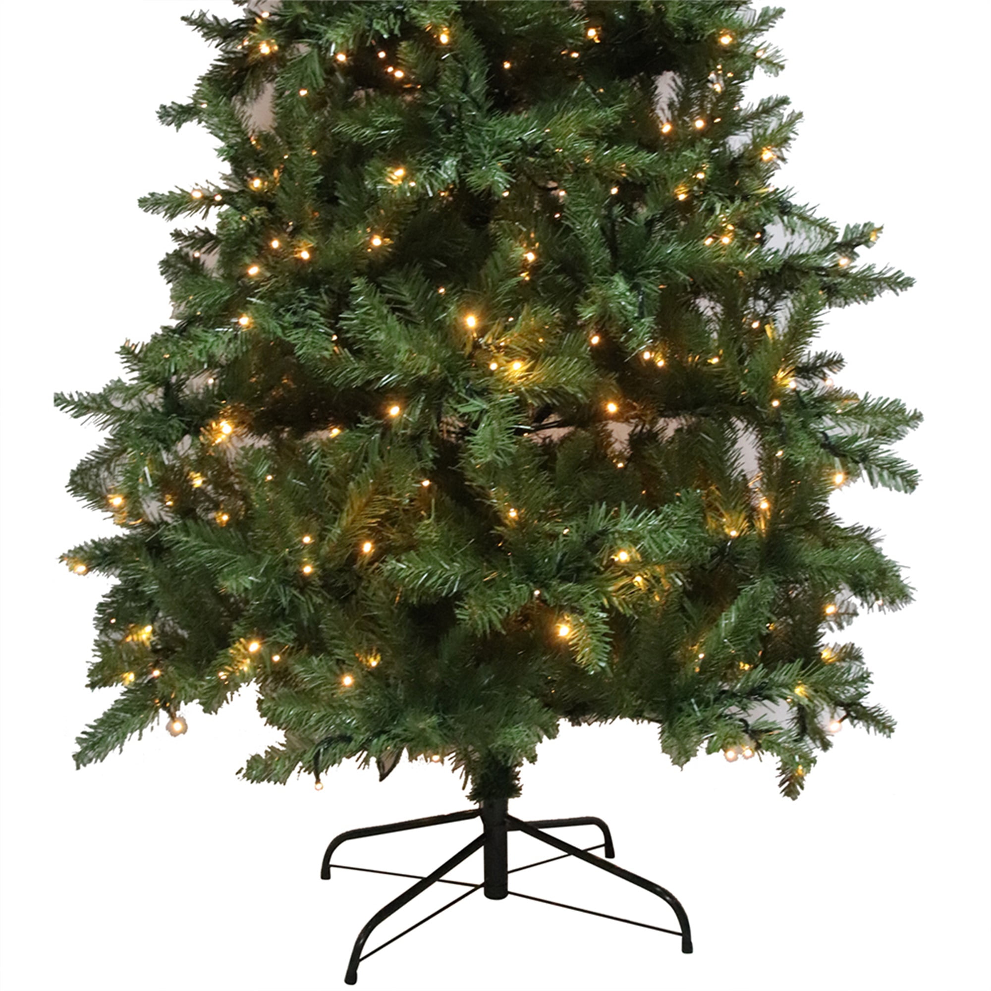 Kepooman 7.5ft Flocking Tied Light Christmas Tree, PVC Xmas Tree with 1486 Branch & 550 LED Lamps, Chartreuse Kepooman 7.5ft Flocking Tied Light Christmas Tree, PVC Xmas Tree with 1486 Branch & 550 LED Lamps, Chartreuse