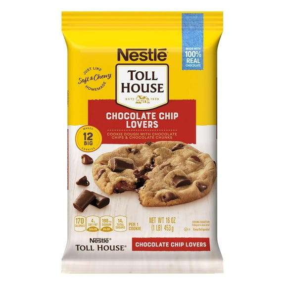 Nestle Toll House Ultimates Cookie Dough Chocolate Chip Lovers 16 oz Package May Vary