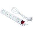 thumbnail image 4 of Multiprise Électrique Blanche 5 Prises, Multiprise - Multiprise Électrique 5 Prises + Interrupteur, extension Multiprise Électrique - protection Enfant, 4 of 5