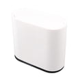 thumbnail image 4 of Papelera moderna para baño, gran contenedor de basura blanco de 12 litros/7 galones, diseño fácil de limpiar y que ahorra espacio para un hogar sin complicaciones (tapa superior a presión), 4 of 8