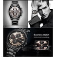 thumbnail image 4 of Reloj Curren 8274 para hombre impermeable de acero inoxidable azul, 4 of 5