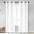 thumbnail image 6 of Superior Jaxon Blackout Curtains, Grommet Header, Set of 2, 42" x 96", Snow White, 6 of 6