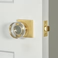 thumbnail image 4 of Viaggio Qadclc_Prv_238 Quadrato Solid Brass Privacy Door Knob Set - Black, 4 of 7