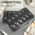 thumbnail image 4 of 2 Packs Non-Stick Madeleine Pot, Baking Mold 12 with Shell Cake Baking Tray Chocolate Non-Stick Baking Tray, Used for Oven Baking Black, 4 of 8