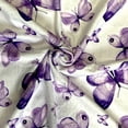 thumbnail image 4 of Manta para Bebé CLOSOCKEY 75x100 cm Doble Capa Morada con Mariposas, 4 of 8