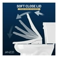 thumbnail image 6 of Garden 12 inch 2-pieces 1.28 GPF Siphon Elongated Ceramic Toilet in White Electric Bidet Seat with Auto Lid ADA Included, 6 of 12