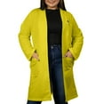 thumbnail image 4 of Panda Uniform by HeedFit Unisex 40" Lab Coat, 2XL, Yellow, 4 of 7