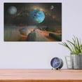 thumbnail image 4 of Luxe Metal Art 'Planets' by Ata Alishahi, Metal Wall Art, 16"x12", 4 of 9