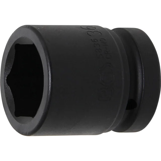 DADO IMPACTO HEXAGONAL | ENTRADA 1" | 36 MM | BGS 5836