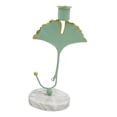 thumbnail image 4 of Hojas cónicas decorativas Candebros Tealight Oración Ve Mantel Candebro Candebros de estar, cena, mesa, inauguración de casa Ginkgo biloba verde, 4 of 8