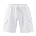 thumbnail image 3 of Solid Color Cargo Pants for Men‘s Summer Style  Slim Fit Casual Shorts, 3 of 6