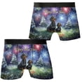 thumbnail image 3 of Happy New Year Dachshund Family Cheer Winter Midnight Firework All Over Print Boxer Briefs Underwear for Men Dad Wiener Dog Lover Gifts Idea - 02025, 3 of 6
