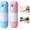 Blue+pink, variant on 2-in-1 Thermal Paper Privacy Wipe Box Cutter, Water-Based Thermal Paper Eraser Pen with Mini Box Cutter, Thermal Label Correction Marker, Privacy Protection for Labels & Receipts (Pink+Pink)