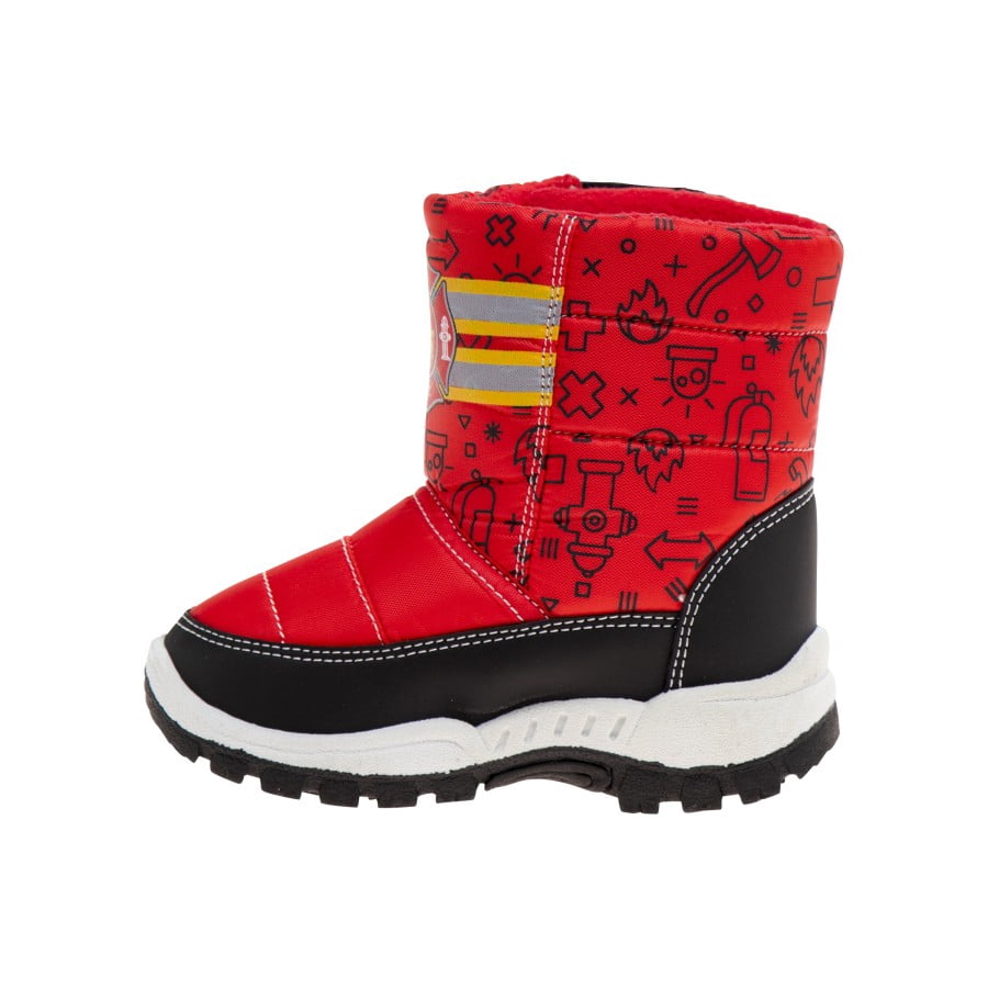Rugged Bear Little Kids  Boys Snow Boots, Red, 8