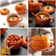 thumbnail image 5 of 2 tazas de cerámica creativas con forma de calabaza para Halloween con tapa (naranja), 5 of 6