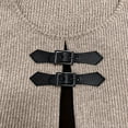 thumbnail image 6 of Oplxuo Women's Fake-Twi-Pieces Sweater Dress, Crewneck Loose Long Sleeve Fall Winter Knit Knee Lenght Dresses, 6 of 6