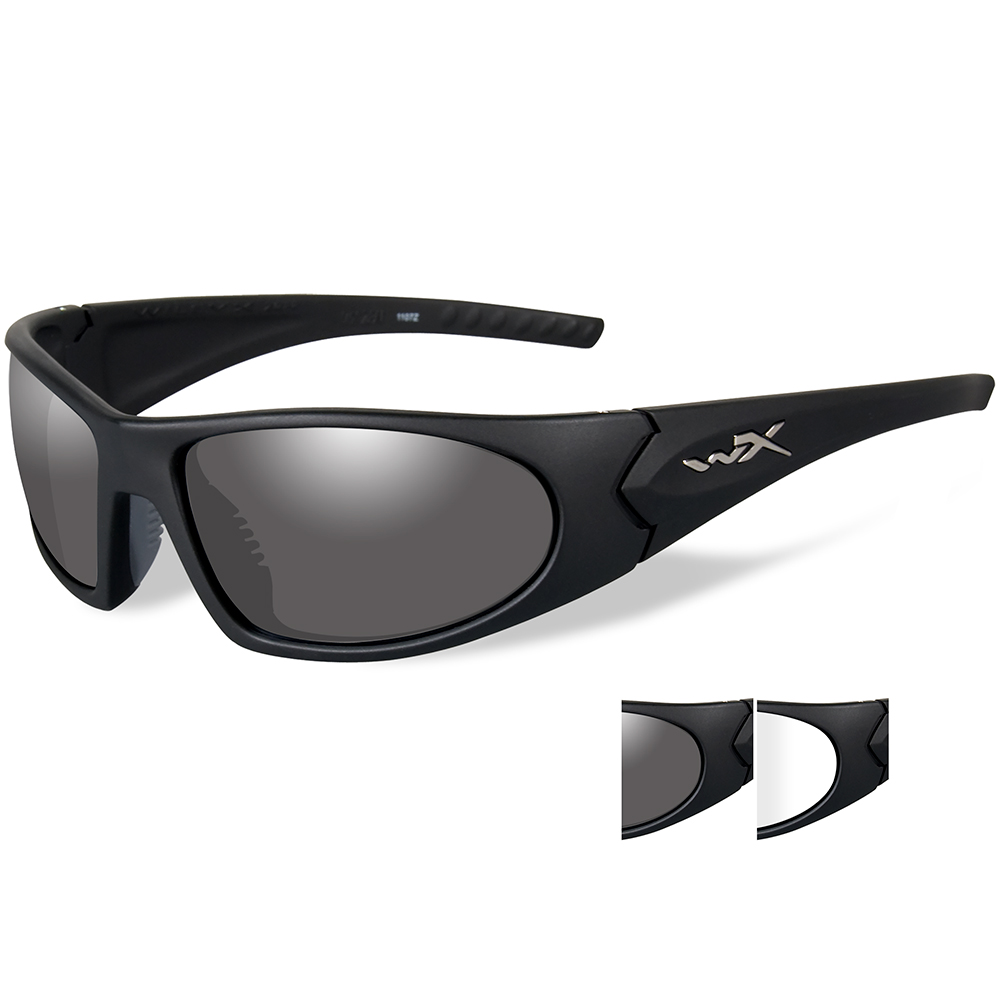 Sport RX 1004 Wiley X Romer 3 Sunglasses Smoke Grey/clear Lens Matte Black Frame