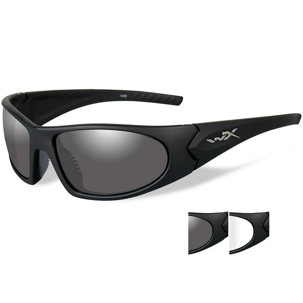 Sport RX Sport RX 1004 Wiley X Romer 3 Sunglasses Smoke Grey/clear