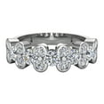 thumbnail image 4 of 1.00 CT TW Diamond Anniversary Band with Bezel Setting Ring 14K White Gold, 4 of 5