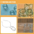thumbnail image 3 of ETHZZLE 5Pcs Stainless Steel Glass Jar Wire Clamp with Unique Spring Design for Tight Seal and Kitchen Storage, 3 of 8