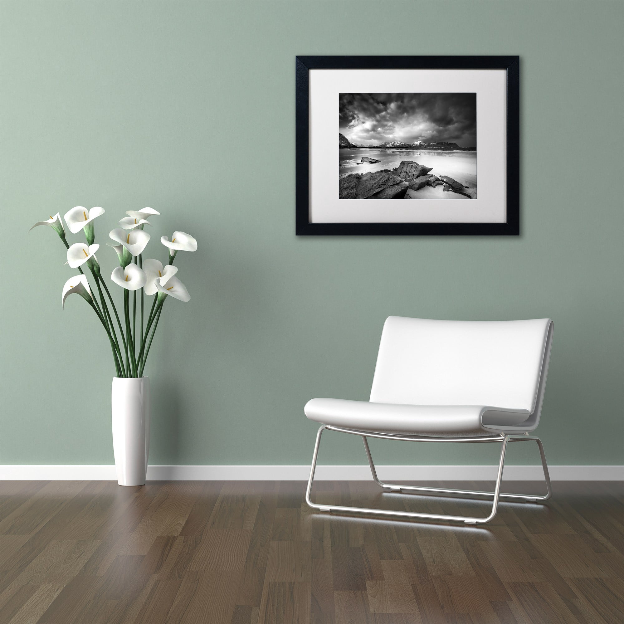 Trademark Fine Art "Getting There" Canvas Art by Philippe Sainte-Laudy, White Matte, Black Frame
