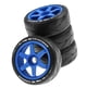 thumbnail image 4 of 4 Uds Neumáticos de rueda de goma de repuesto Sunnimix para vehículos de Control remoto 1:8 modelo DIY modificado Azul ruedas de oruga rc, 4 of 7