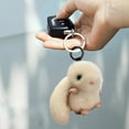 thumbnail image 4 of Puntoco Plush Pendant Fluffy Keychain Plush Charm Keychain Pendant with Key Ring for Keys Backpacks Handbags Cars DIY Decoration, 4 of 6