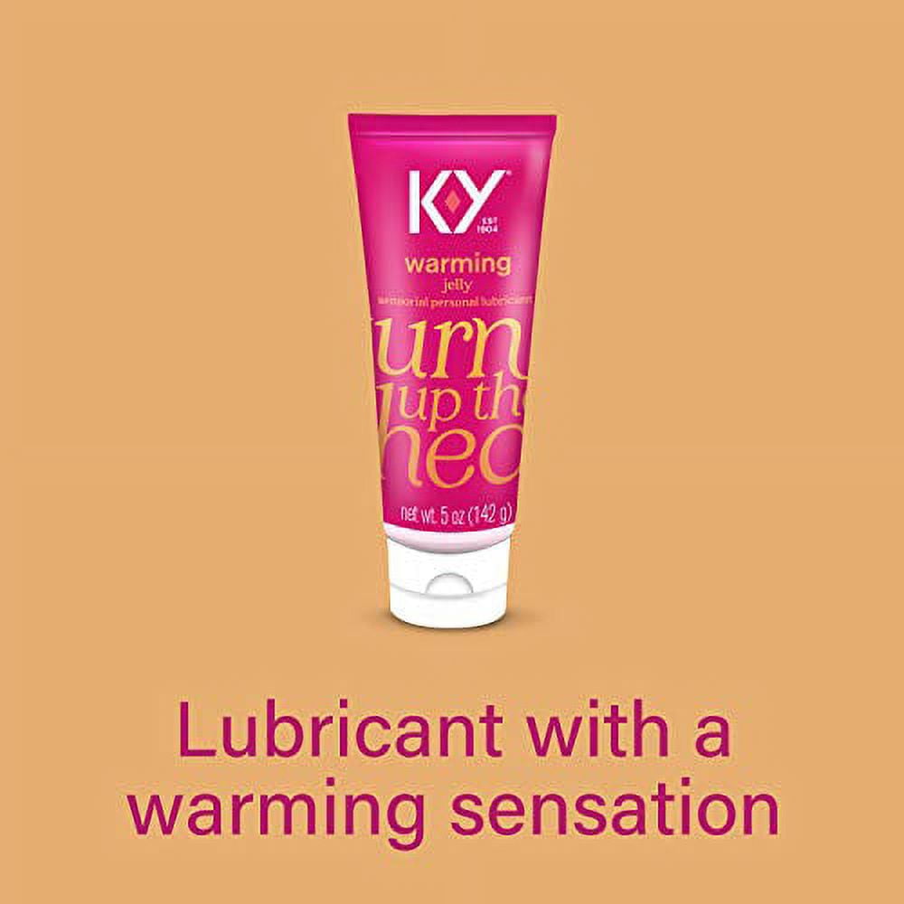 K-Y Warming Jelly Personal Lubricant, Pleasure Enhancement, 5.0 oz - Pack  of 6