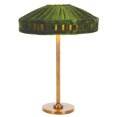 thumbnail image 3 of SAFAVIEH Josie 19" Glam Antique Brass Table Lamp with Green Velvet Shade, 3 of 7